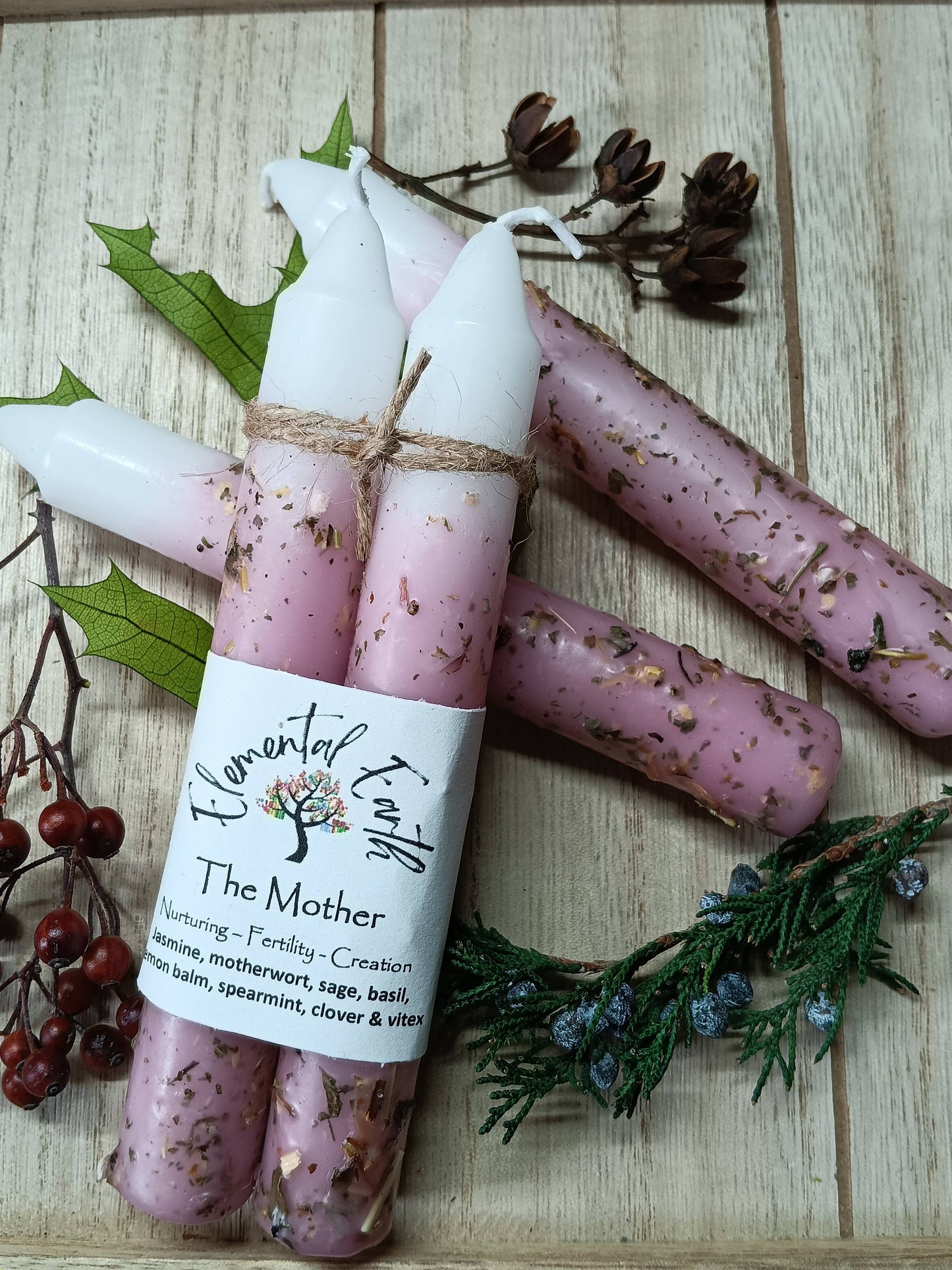 The Mother Herbal Intention Candles 6 inch tapers