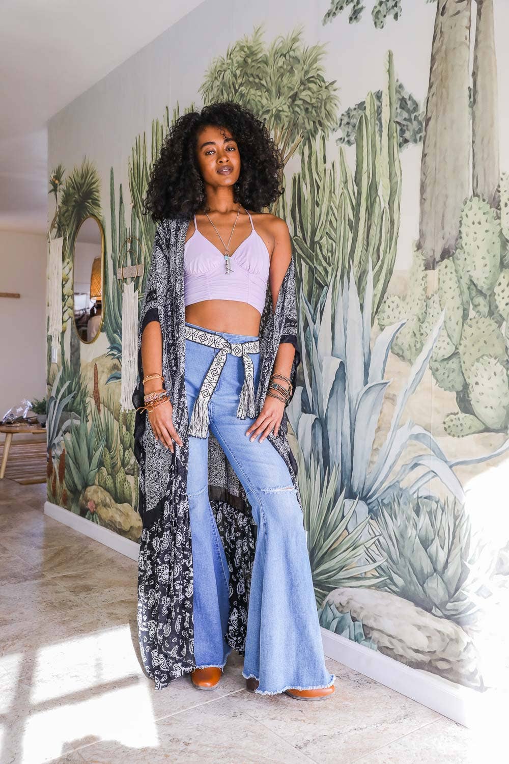 Paisley Perfection Free Flow Kimono Boho