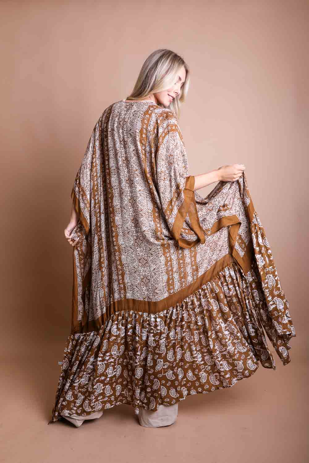 Paisley Perfection Free Flow Kimono Boho