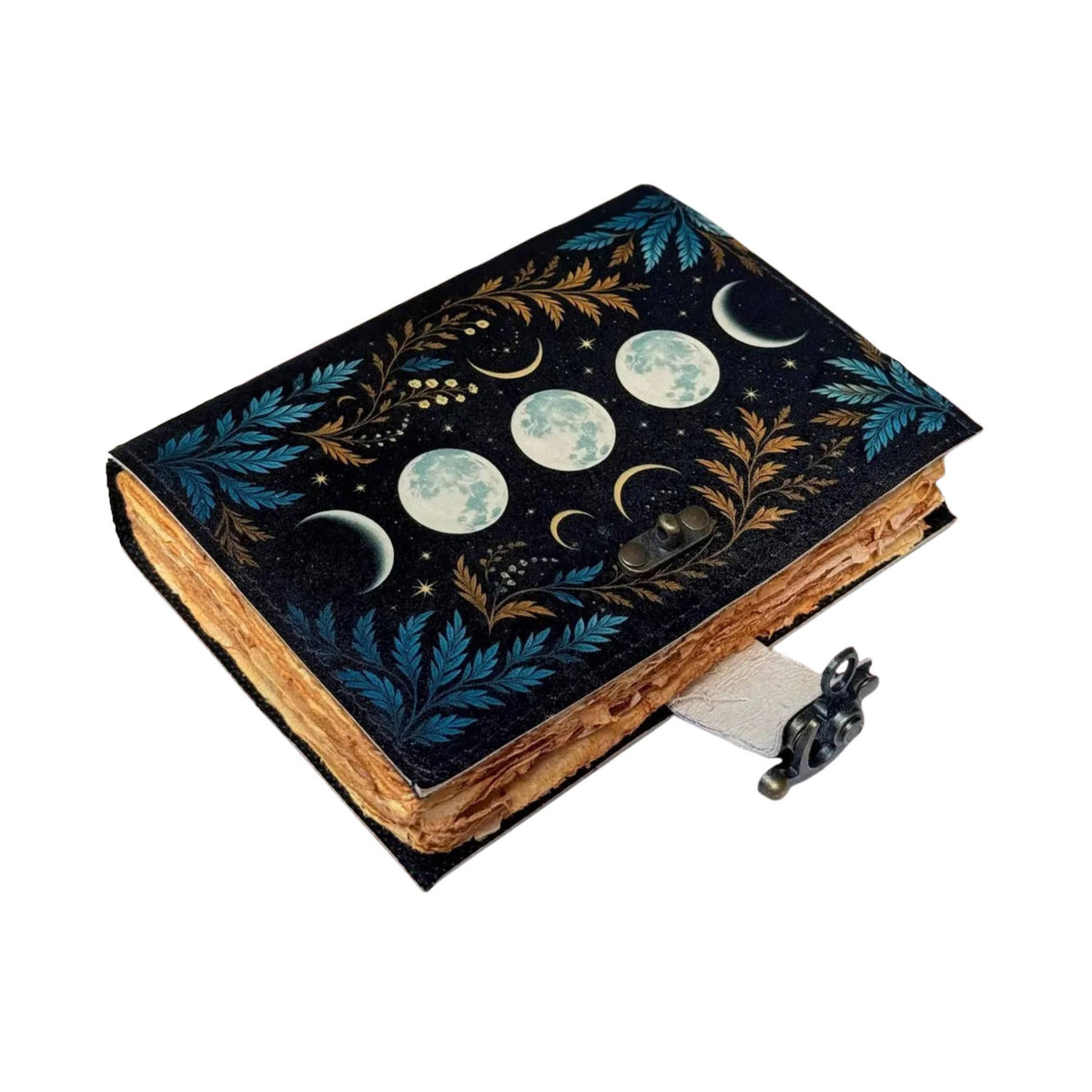 Moon Vintage Leather Journal Travel Journal Diary Spellbook