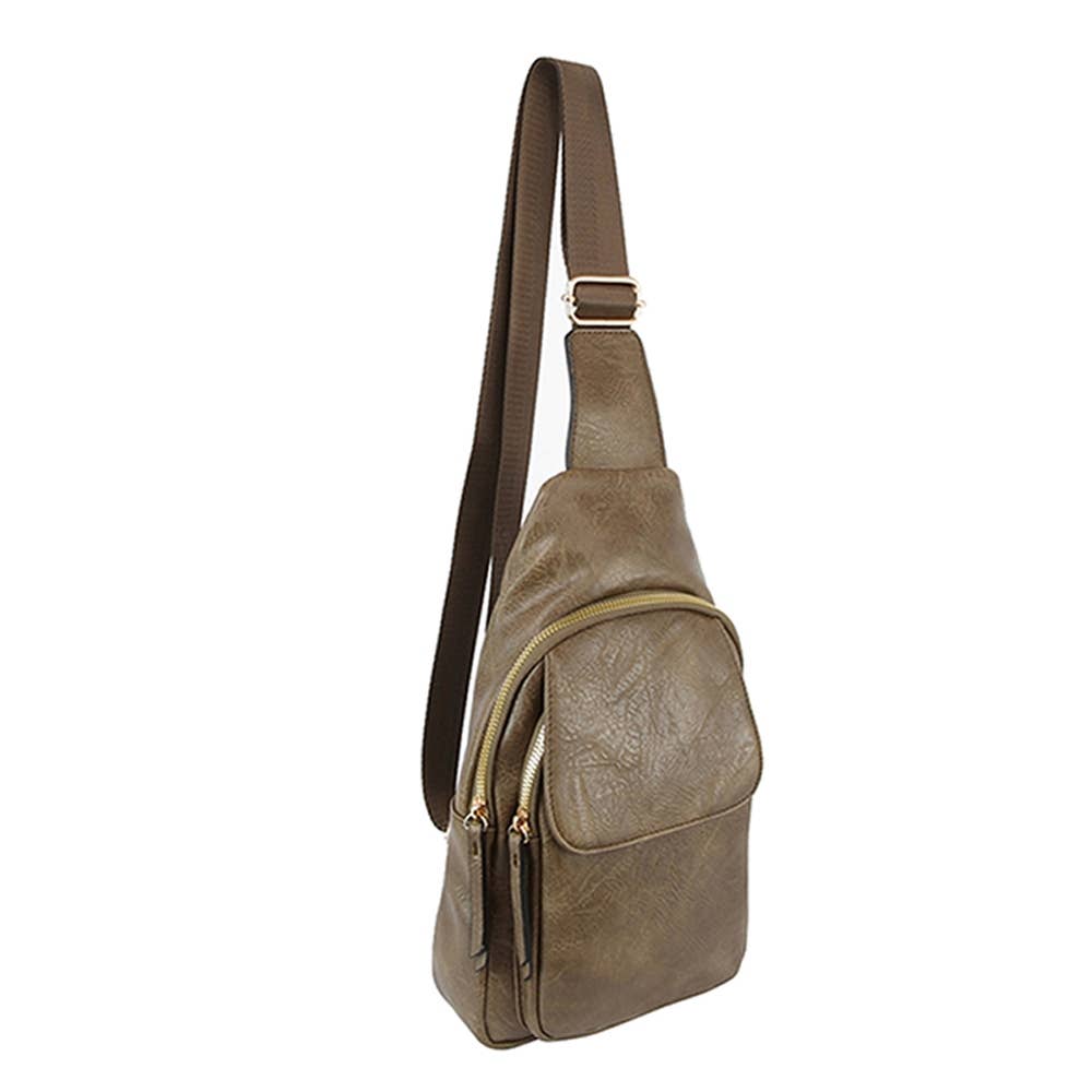 Vegan Leather Fashion Flap Sling Bag