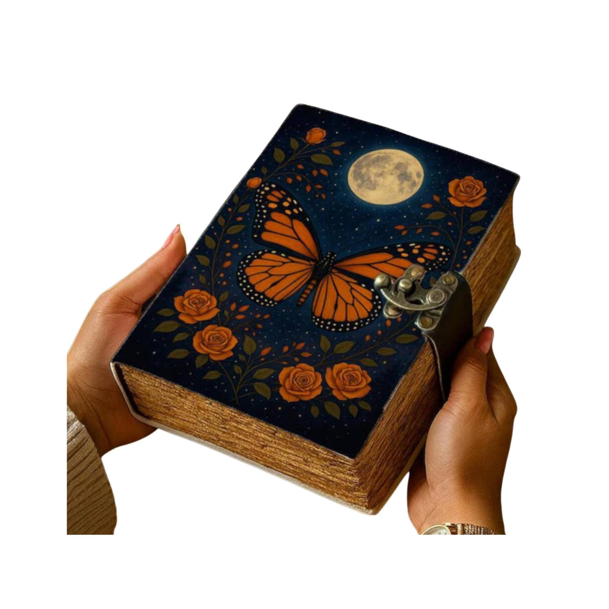 Butterfly Celtic Grimoire Leather Journal Notebook Diary