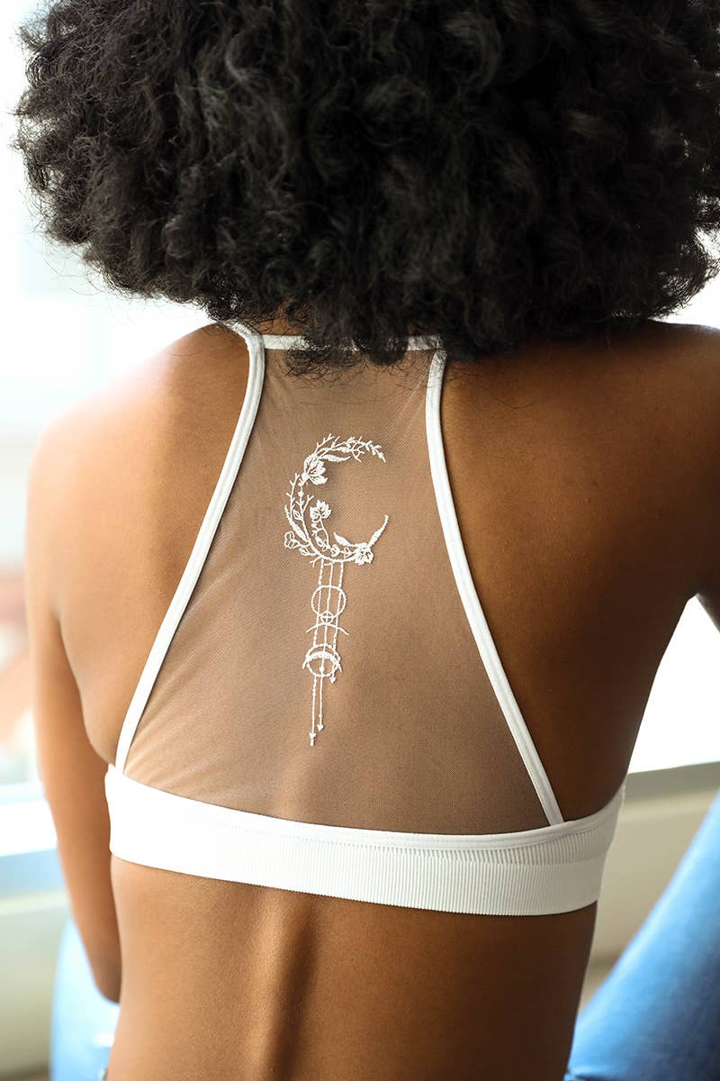 Unique Bohemian Dream Catcher Mesh Bralette