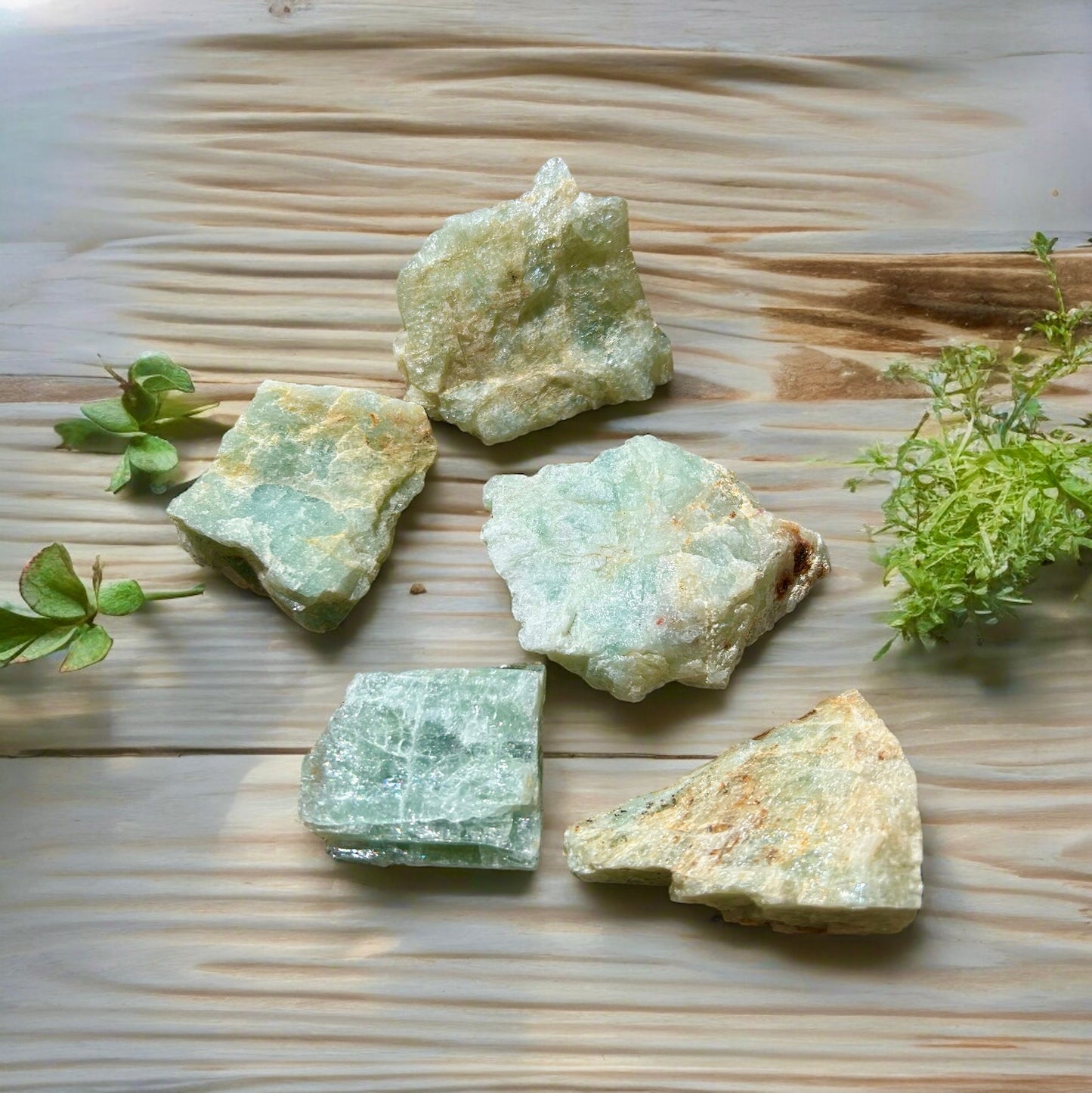 Aquamarine Raw Crystal Tumble