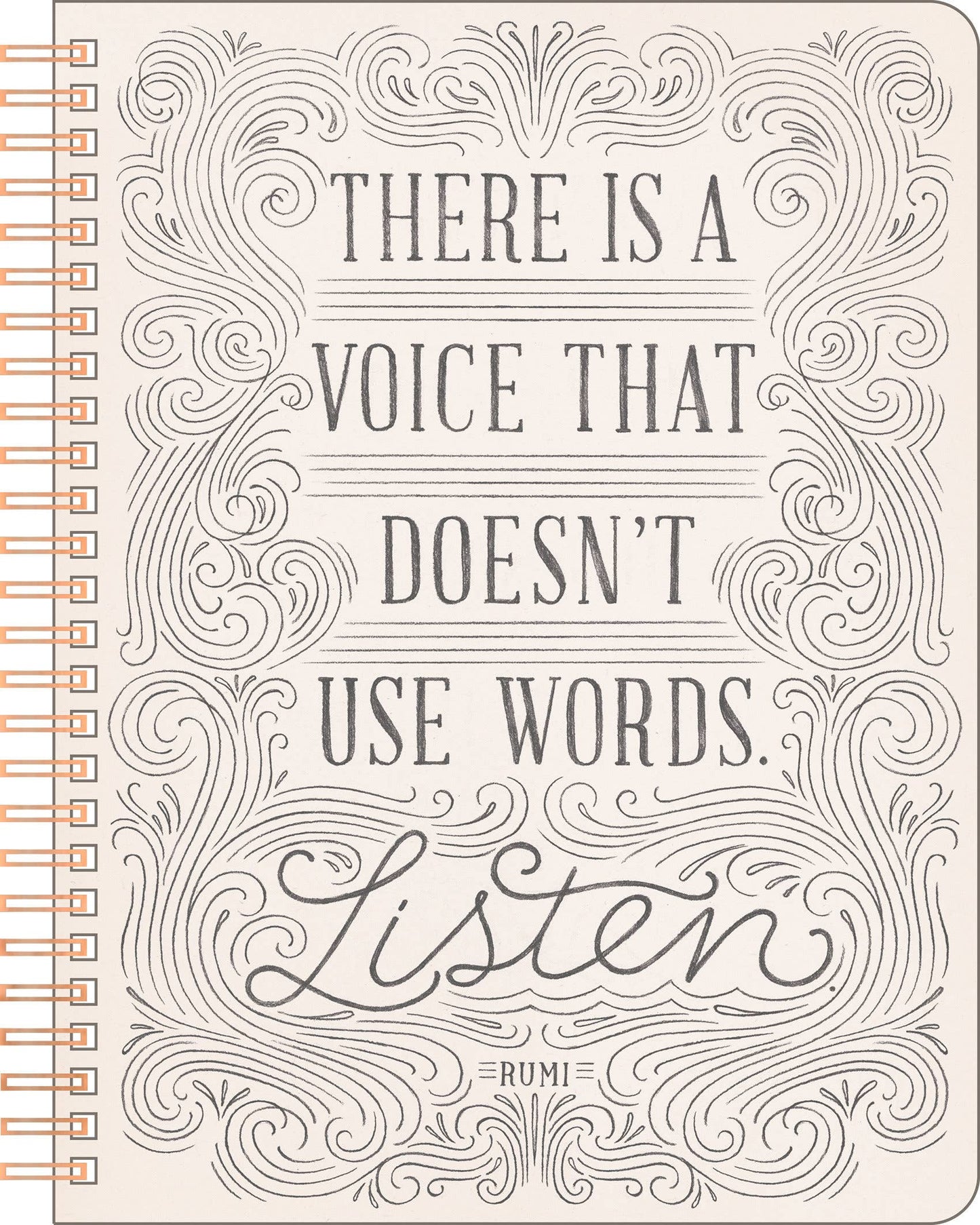 There is a voice Spiral Notebook