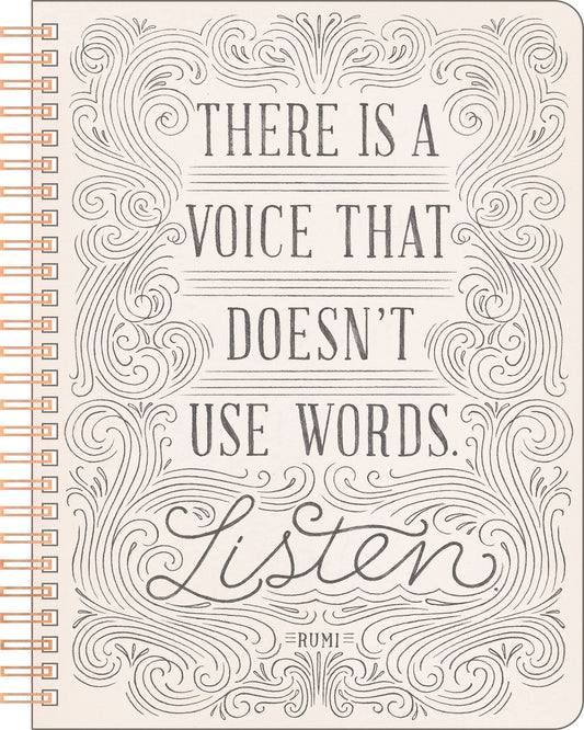 There is a voice Spiral Notebook