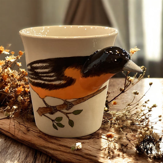 Ceramic Animal Mug- Baltimore Oriole Bird
