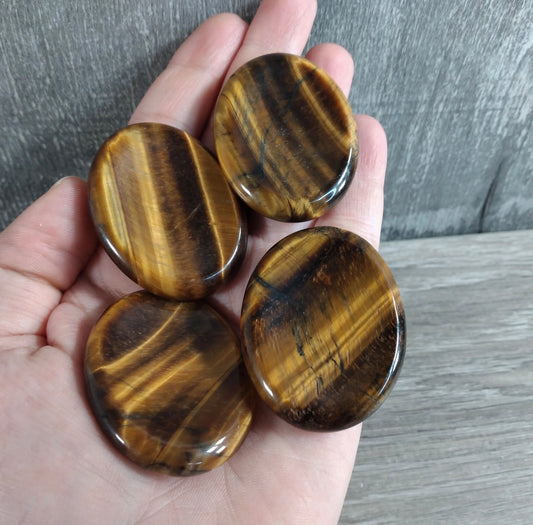 Tiger's Eye Palm Stone