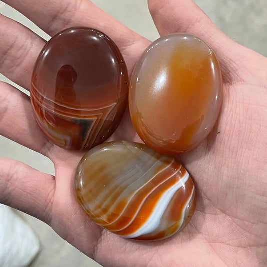 Carnelian Palm Stone