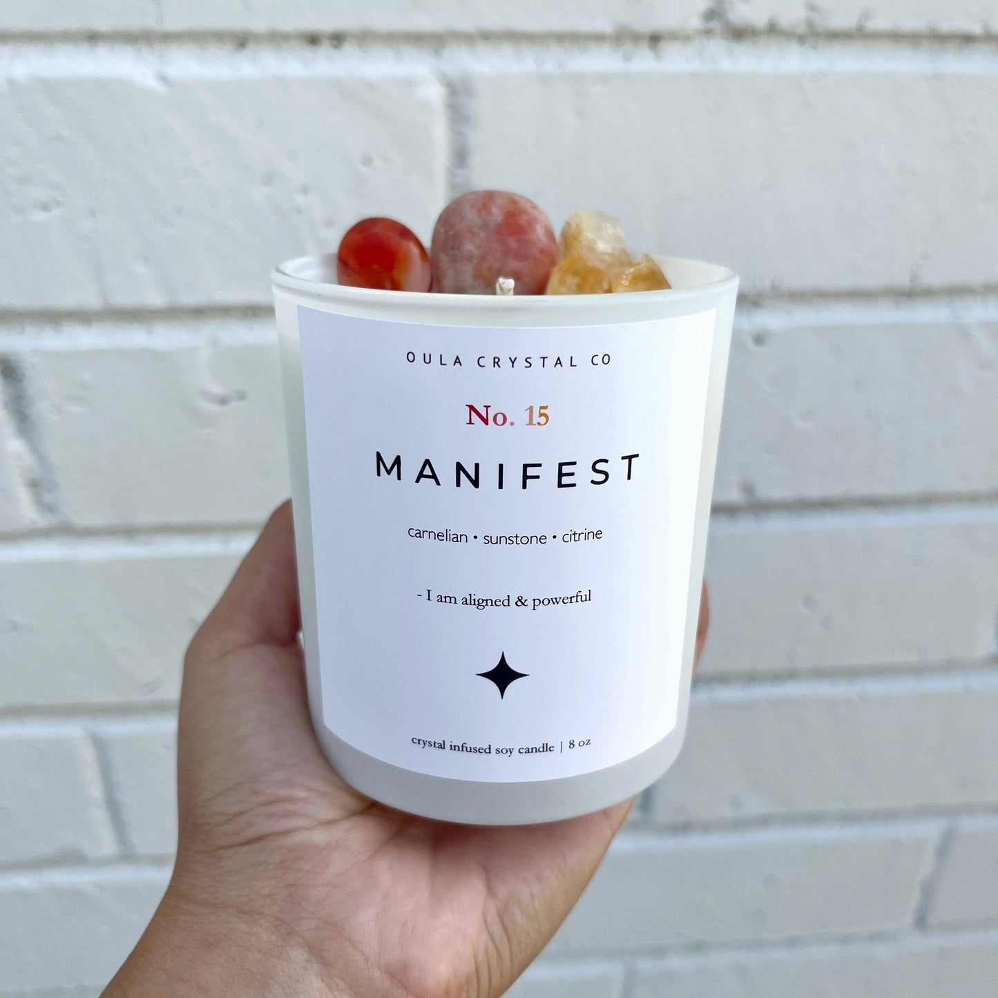 Manifest Crystal Infused Candle
