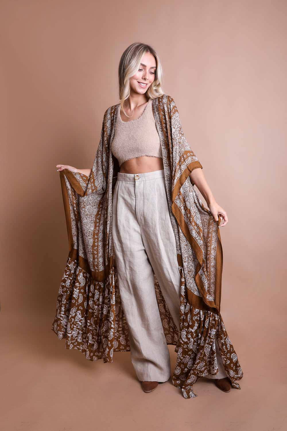 Paisley Perfection Free Flow Kimono Boho