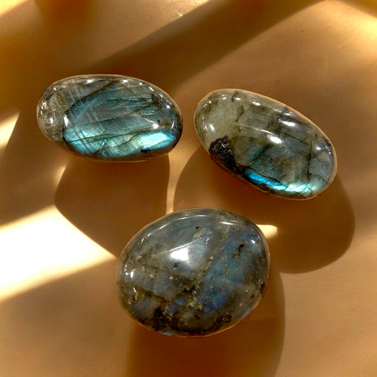 Labradorite Crystal Palm Stone