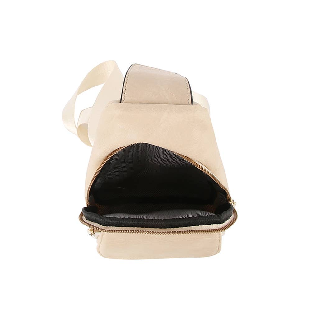 Vegan Leather Fashion Flap Sling Bag