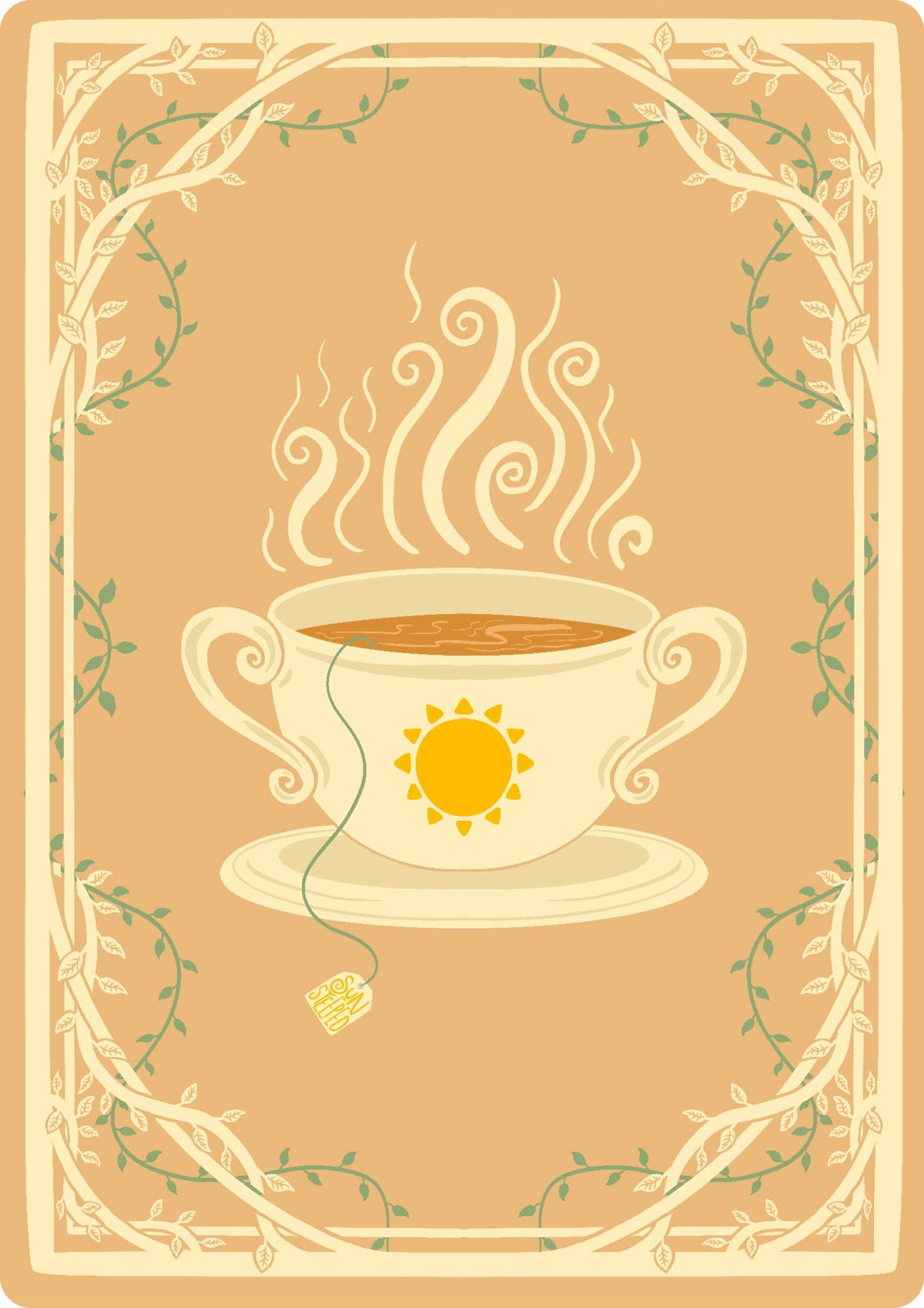 Sun-Steeped: Affirmation Deck: 54 Cards & Guidebook