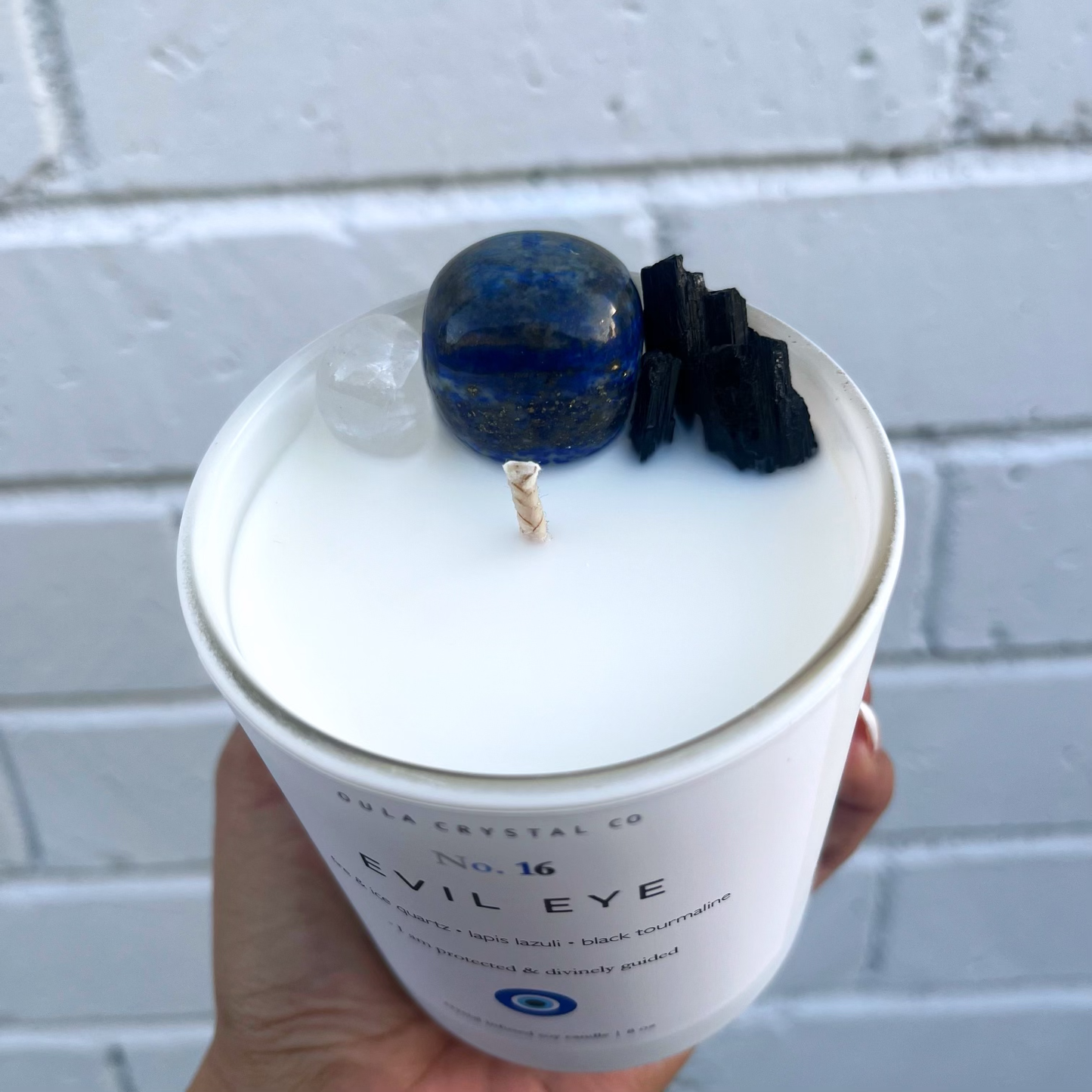Evil Eye Crystal Infused Candle