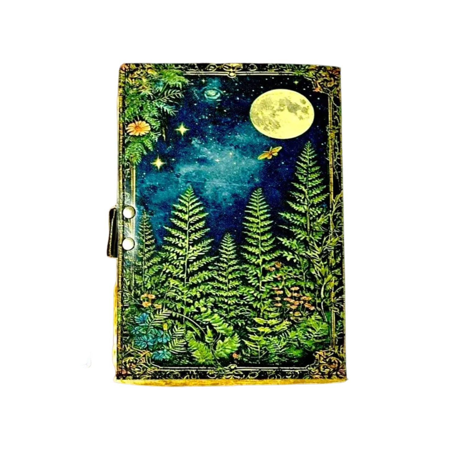 Handmade Leather Journal Fern & Moon