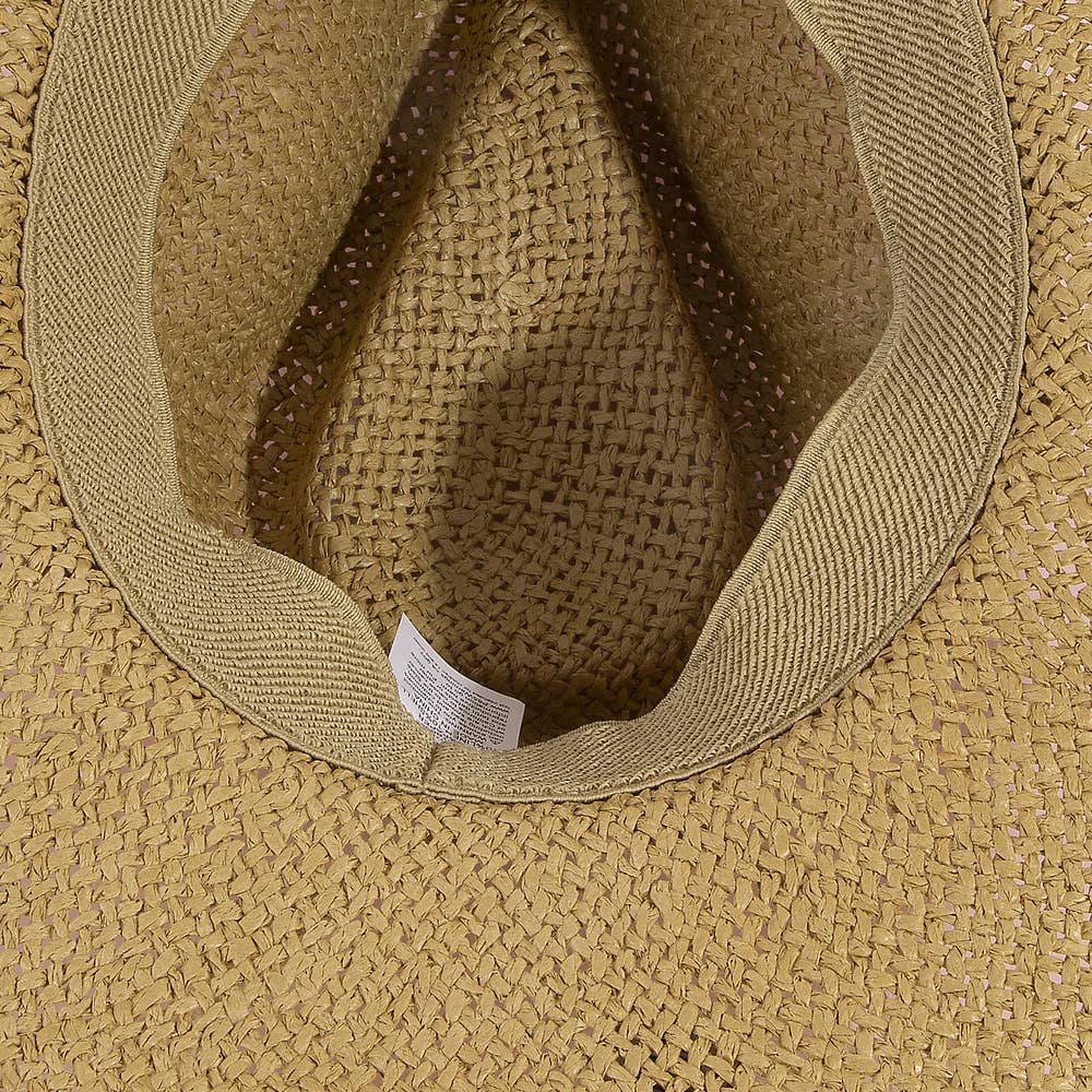 Paper Straw Cowboy Hat With Cowrie Shell Band