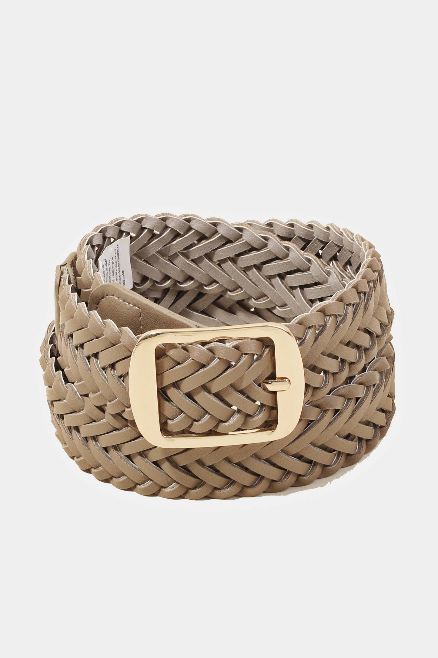 Vegan Leather Braided Belt