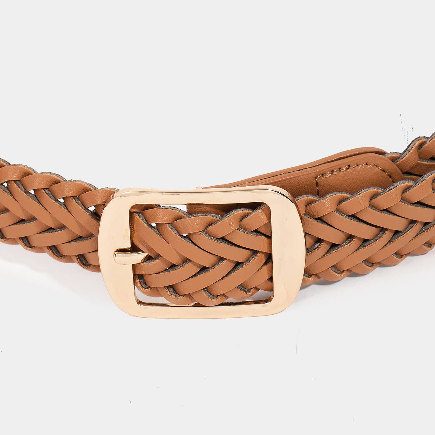 Vegan Leather Braided Belt