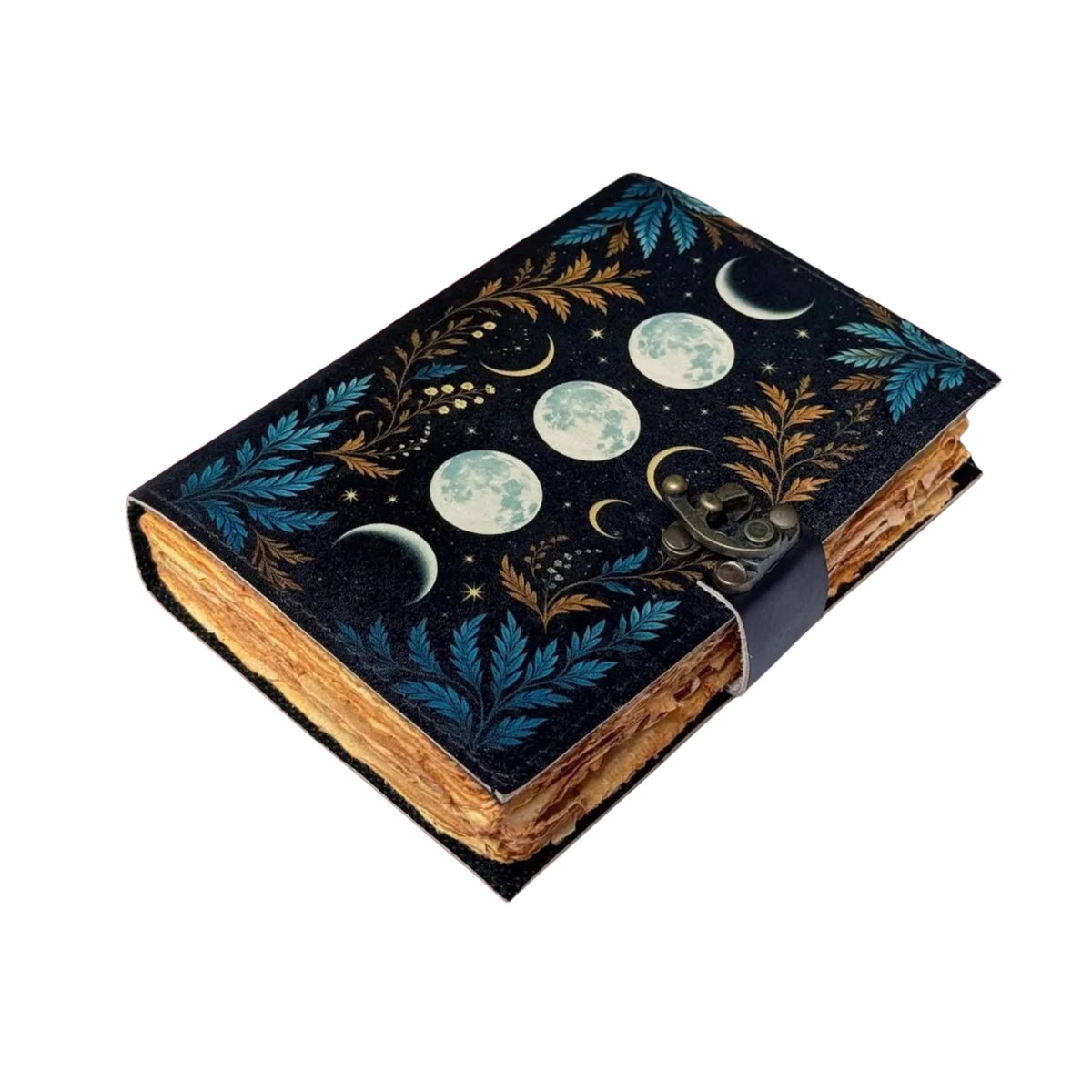 Moon Vintage Leather Journal Travel Journal Diary Spellbook