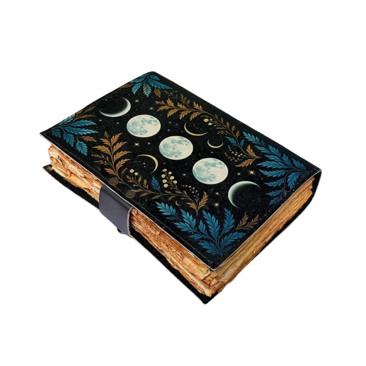 Moon Vintage Leather Journal Travel Journal Diary Spellbook