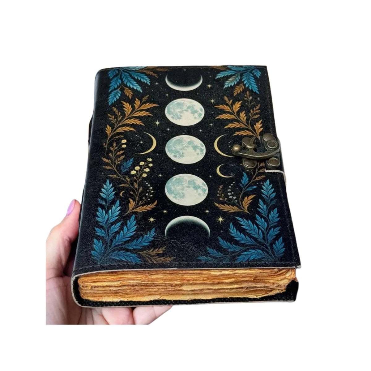 Moon Vintage Leather Journal Travel Journal Diary Spellbook