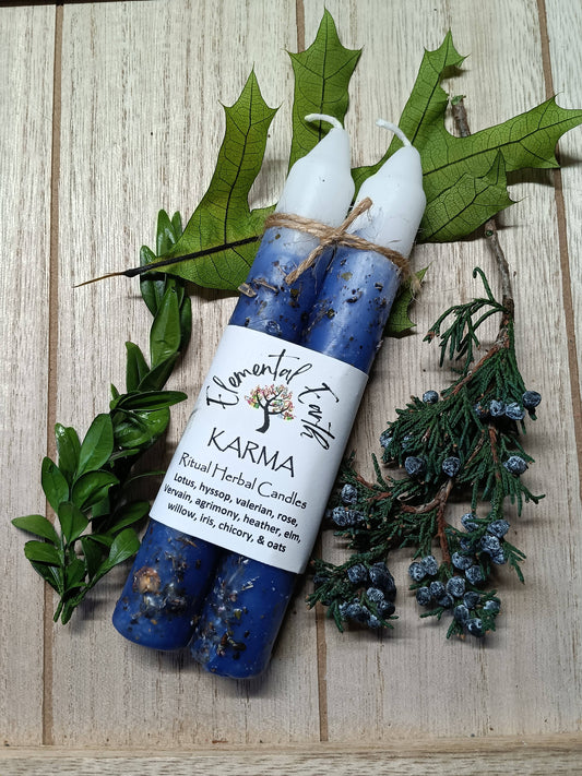 Karma Herbal Ritual Intention Candles