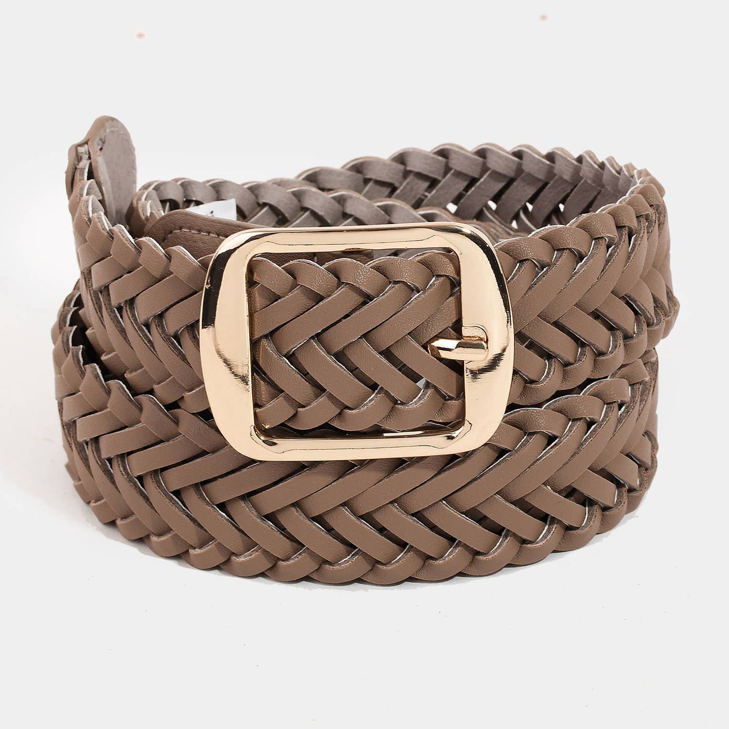 Vegan Leather Braided Belt