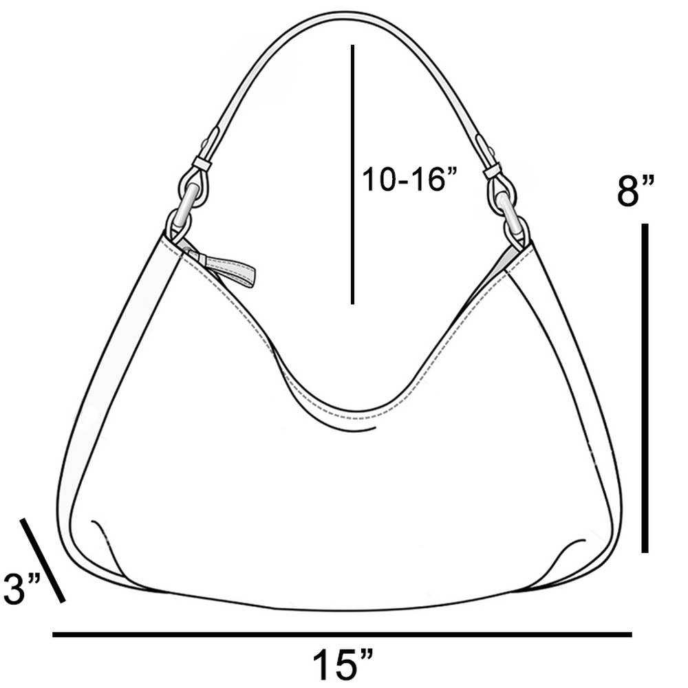 Faux Leather Belted Hobo Shoulder Bag