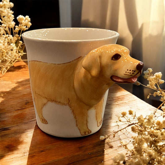 Ceramic Animal Mug - Golden Retriever Dog