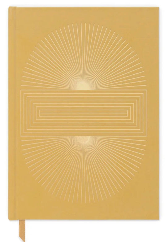 Suede Cloth Journal - Radiant Suns Block