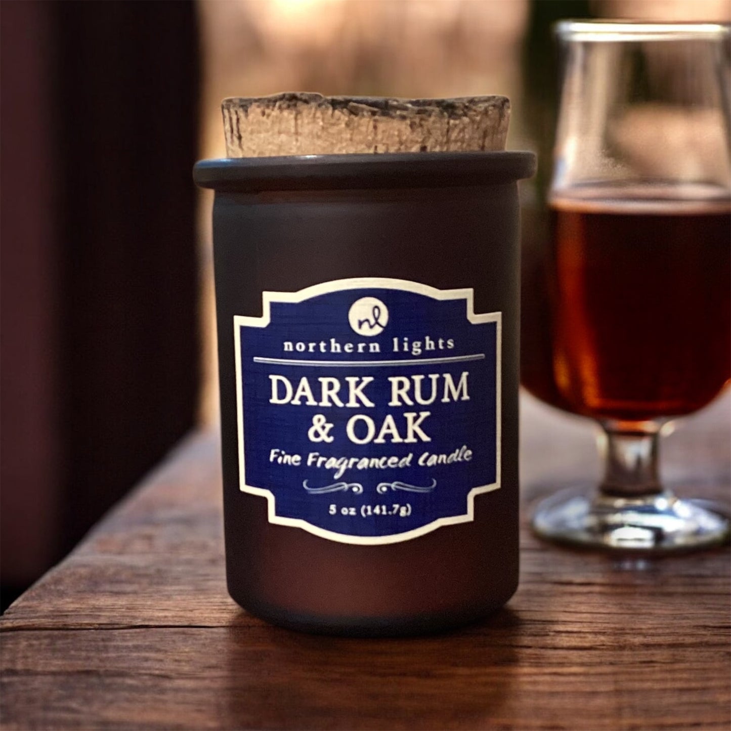 Cocktail Inspired Spirit Candle: Dark Rum & Oak