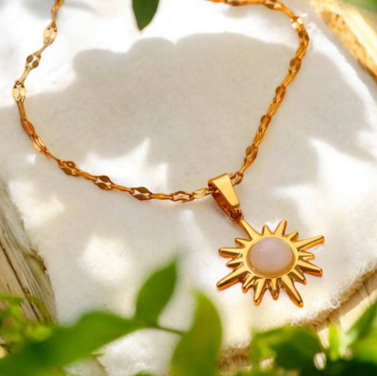 010 Gold Sun Necklace