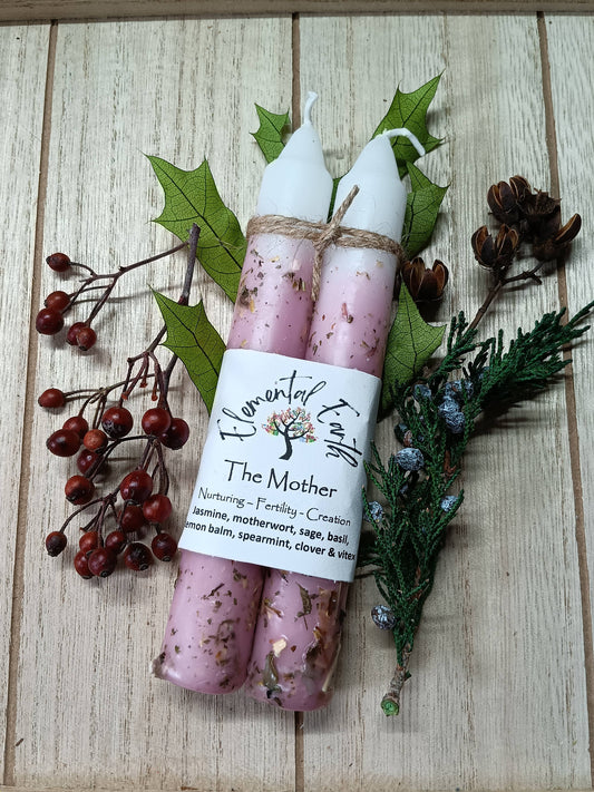 The Mother Herbal Intention Candles 6 inch tapers