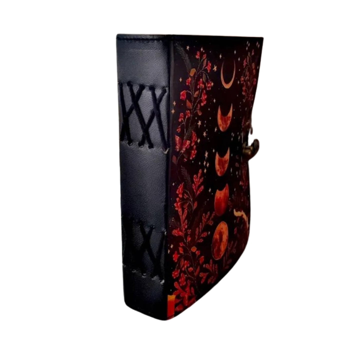 Handmade Leather Journal -Moon Phase