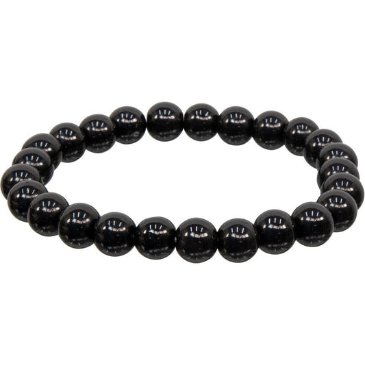 Black Obsidian Crystal Beaded Bracelet