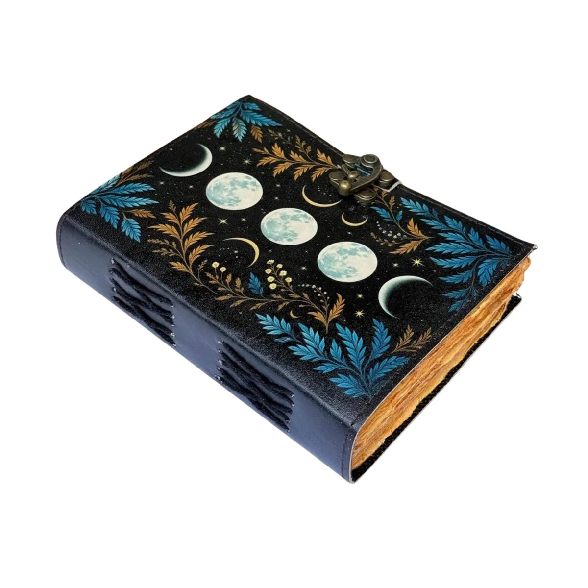 Moon Vintage Leather Journal Travel Journal Diary Spellbook