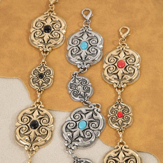Ornate Western Concho Chain Belt