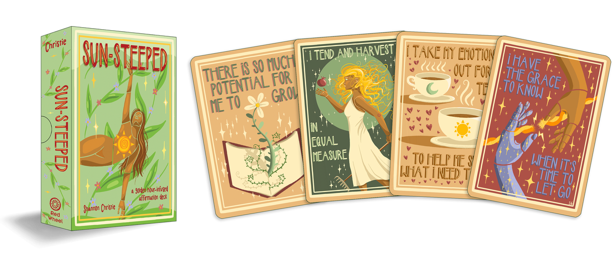 Sun-Steeped: Affirmation Deck: 54 Cards & Guidebook