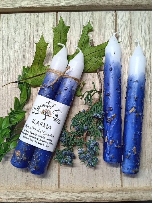 Karma Herbal Ritual Intention Candles