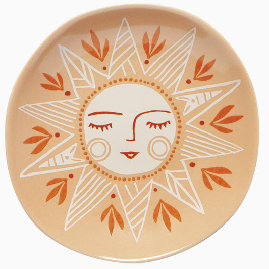 Soleil Sun Shaped Ceramic Trinket Tray