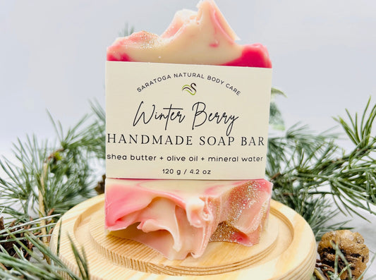 Seasonal Winter Berry Handmade Vegan Soap Bar