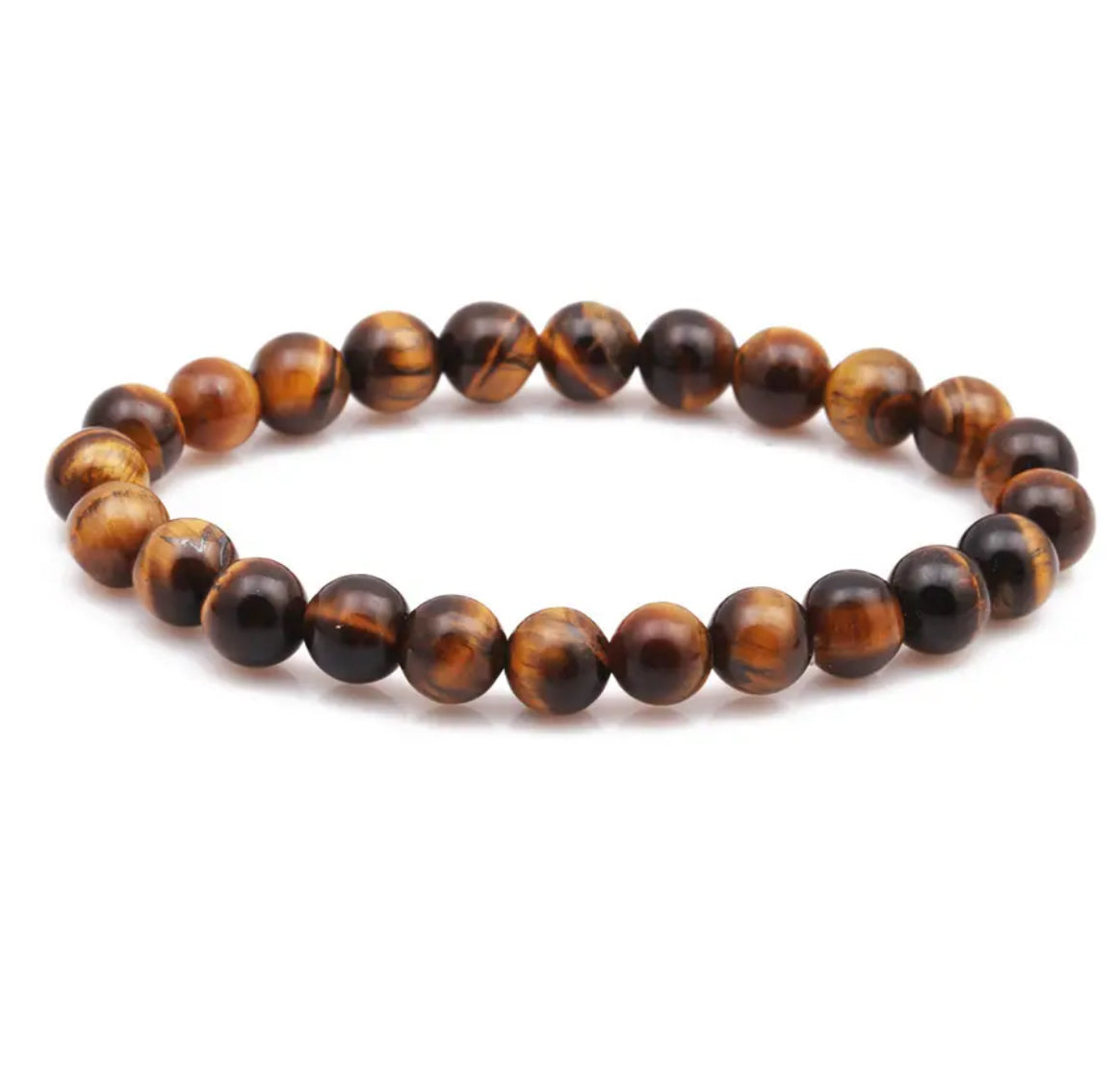 Tiger's Eye Crystal Beaded Bracelet