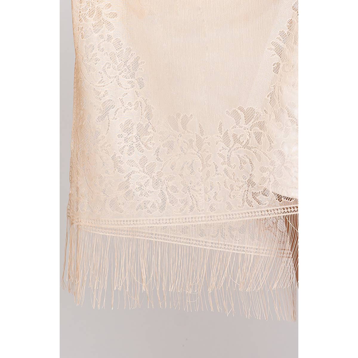 Flower Embroidered Sheer Kimono Cardigan