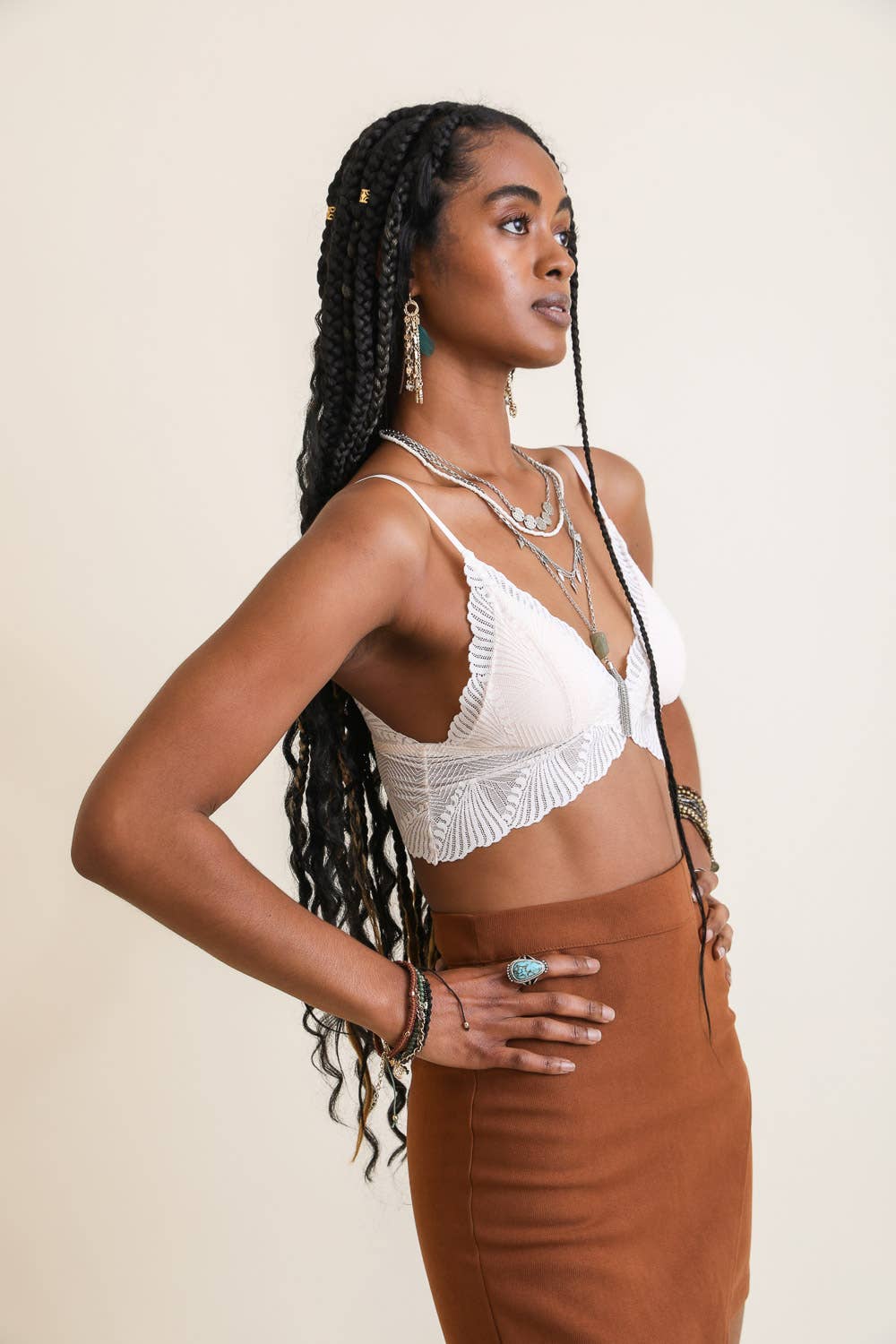 Butterfly Scallop Lace Bralette
