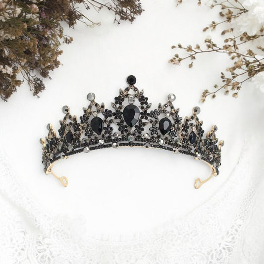 251 Black Tiara Crown