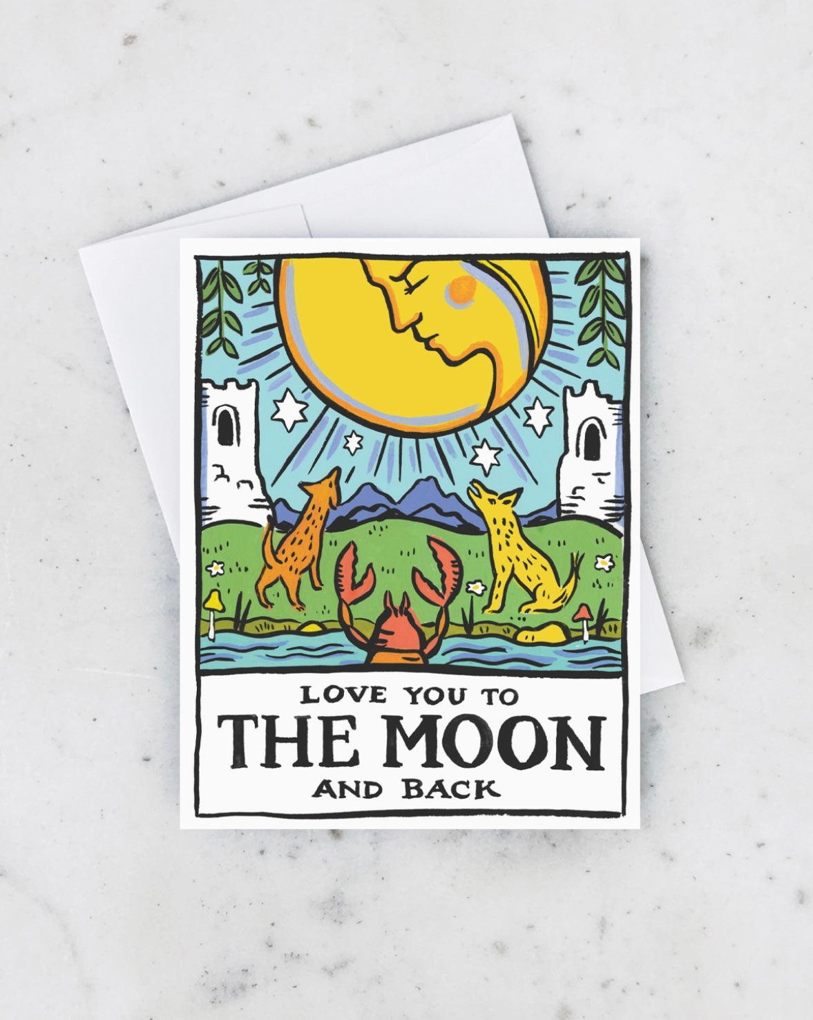 Tarot Moon Postcard