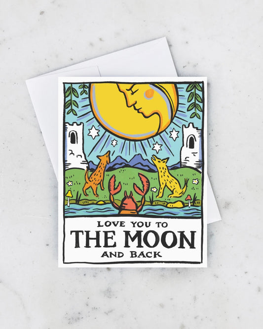 Tarot Moon Postcard