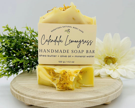 Calendula Lemongrass Handmade Vegan Soap Bar