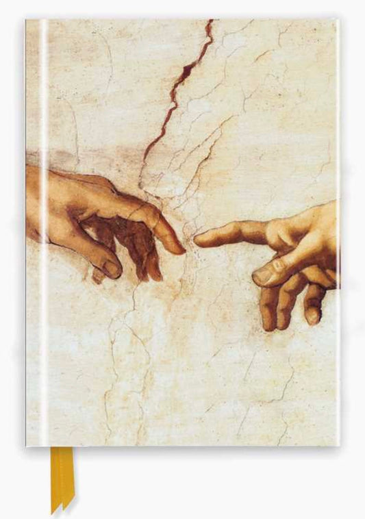 Michelangelo: Creation Hands (Foiled Journal)